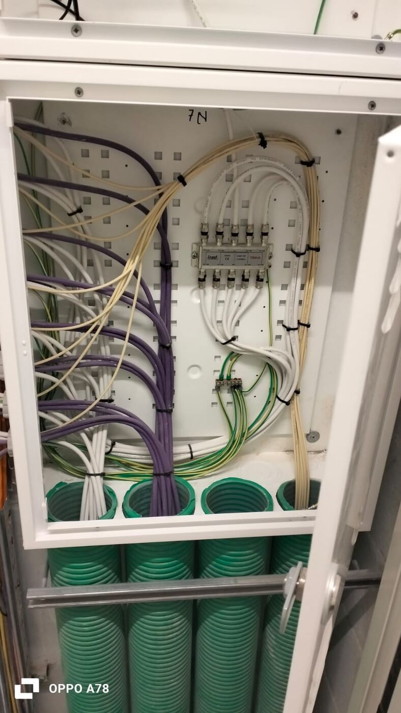 Infraestrutura ITED e fibra ótica
